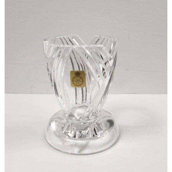 Vintage Germany Bleikristall Crystal Candle Holder / Vases 24% - Picture 2 of 8